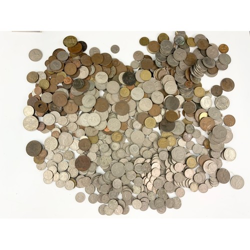 198 - QUANTITY OF ENGLISH COINS INC SIX PENCES, SHILLINGS  ETC A GOOD SORTERS LOT