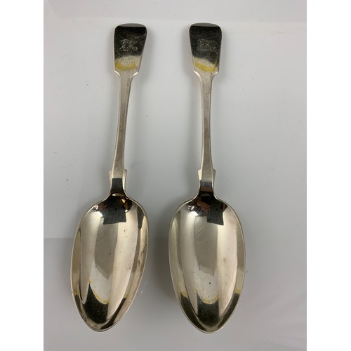 276 - PAIR OF CHESTER HALLMARKED SERVING SPOONS 149g