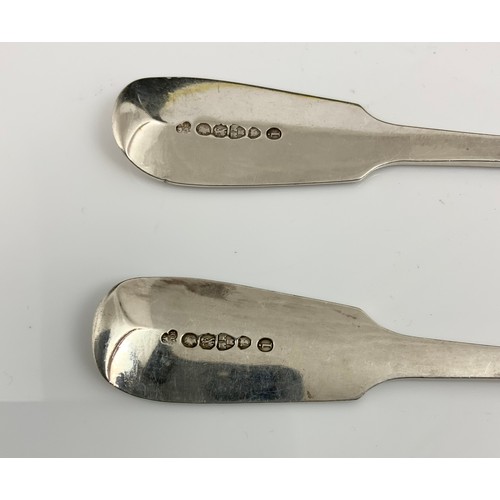 276 - PAIR OF CHESTER HALLMARKED SERVING SPOONS 149g