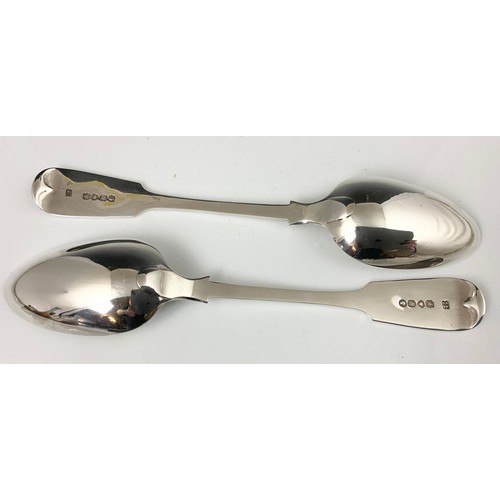 275 - PAIR OF HALLMARKED SILVER LARGE SPOONS 159g