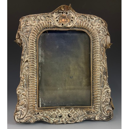 285 - SILVER PHOTO FRAME AF, APPROX. 21 cm high x 16.5 cm