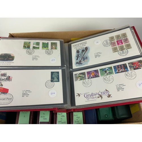 461 - STAMP INTEREST 8 ALBUMS OF FIRST DAY COVERS INC. 4 ROYAL MAIL FIRST DAY COVER ALBUMS