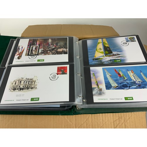 459 - STAMP INTEREST, 9 PRESENTATION ALBUMS OF IRISH EIRA FIRST DAY COVERS