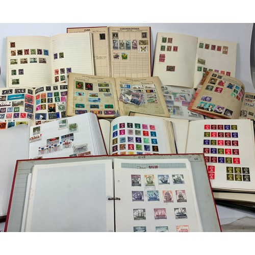 457 - STAMP INTEREST, A MIXED LOT OF ALBUMS, AND STAMP BOOKS, OF GB / UK MIXED STAMPS A GOOD SORTERS LOT