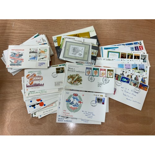 405 - STAMPS, QTY. MISC. PRESENTATION PACKS AND FIRST DAY COVERS, 90 VARIOUS FDC’S MOSTLY PRINTED, 1970-80... 