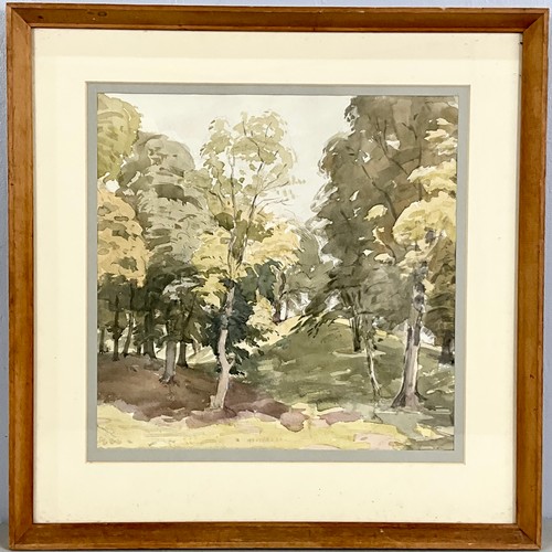 27 - 3 WATERCOLOURS SIGNED CEDRIC KENNEDY T/W A SIMILAR STYLE WATERCOLOUR SIGNED SHEILA DUTTON ALL DEPICT... 