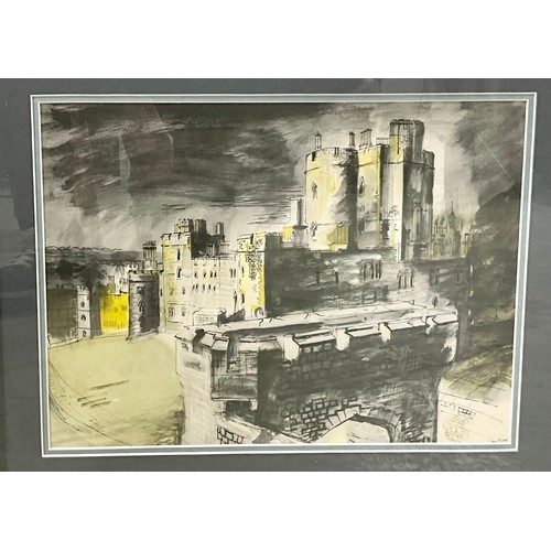 56 - LEO MCDOWELL LIMITED EDITION PRINT (200/450) BEFORE THE CASTLE GATE 32cm x 14cm, ETCHING PRINT (23/7... 