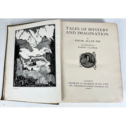 107 - EDGAR ALLAN POE - TALES OF MYSTERY AND IMAGINATION ILLUSTRATED BY HARRY CLARK, DATED 1919 TOGETHER W... 