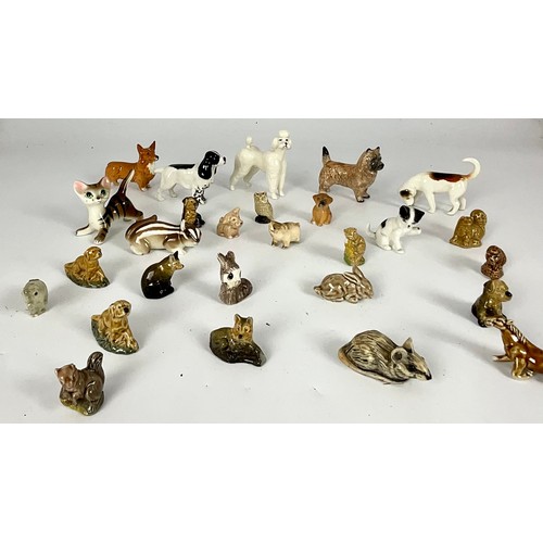 191 - QUANTITY OF MISCELLANEOUS BESWICK DOG FIGURES TOGETHER WITH WHIMSIES