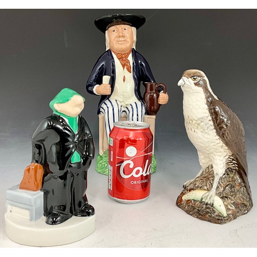 224 - WOOD & SONS ‘THE SAILOR’ TOBY JUG, WADE ‘ANDY CAPP’ MONEY BOX AND ROYAL DOULTON ‘WHYTE & MACKAY - OS... 