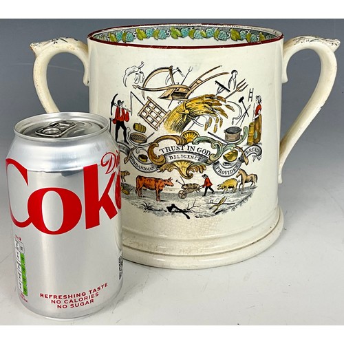 238 - LARGE SCALE HARVEST TANKARD WITH FROG