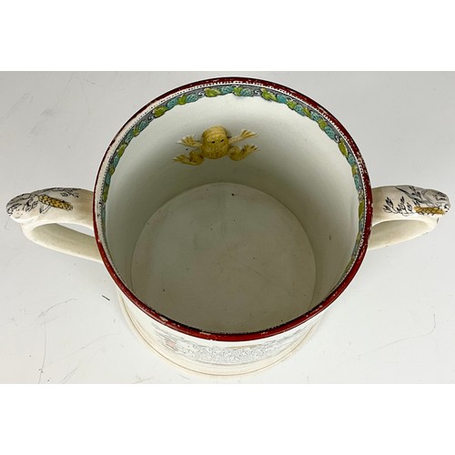 238 - LARGE SCALE HARVEST TANKARD WITH FROG