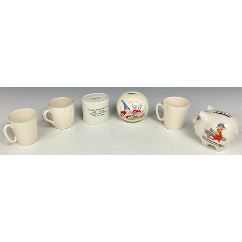 254 - MISC. NURSERY WARE INC. MONEY BOXES AND CUPS ETC.