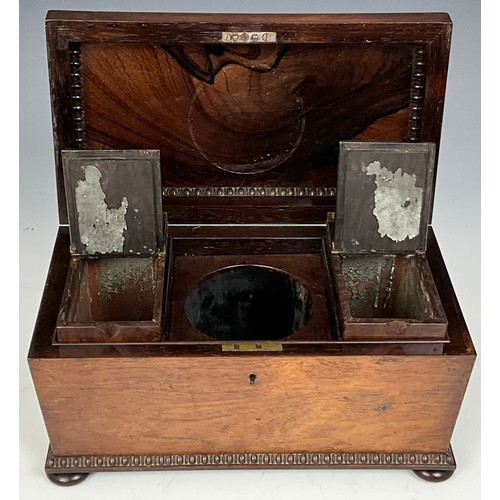 456 - TEA CADDY WITH FITTED INTERIOR