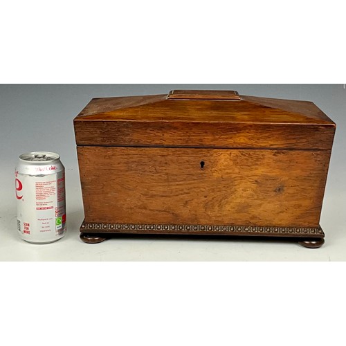 456 - TEA CADDY WITH FITTED INTERIOR