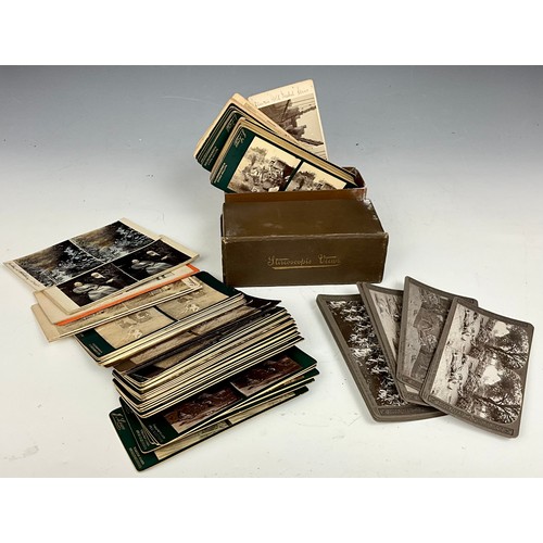 429 - BOXED AND OTHER STEREOSCOPE CARDS, MOSTLY J.LOWE, KIDDERMINSTER WITH OTHER NON COMMERCIAL INC. MILIT... 