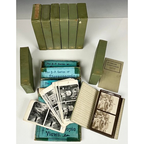 438 - STEREOSCOPE CARDS INC. BOXED SUNBEAM TOURS AND OTHERS