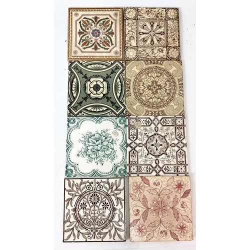 249 - 20 VINTAGE / ANTIQUE PATTERNED TILES