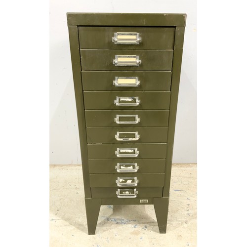 612 - MULTI DRAWER METAL CABINET 73cm TALL