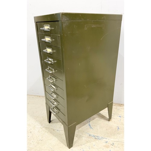 612 - MULTI DRAWER METAL CABINET 73cm TALL