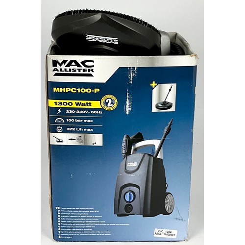 608 - MACALLISTER MHPC100-P 1300 WATT PRESSURE CLEANER