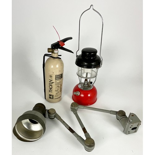 607 - ANGLE-POISE LAMP, TILLEY LAMP, THORN FOAM SPRAY FIRE EXTINGUISHER