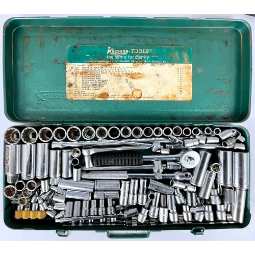 604 - SOCKET SET, TAP & DIE SET, STAPLE GUN AND SET OF SCREWDRIVERS