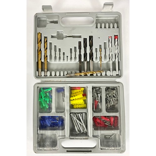 601 - DRILL BITS, DRAPER SOCKET SET, SMALL POLISHING TOOLS, JUBILEE CLIPS AND WORKZONE BIT SET