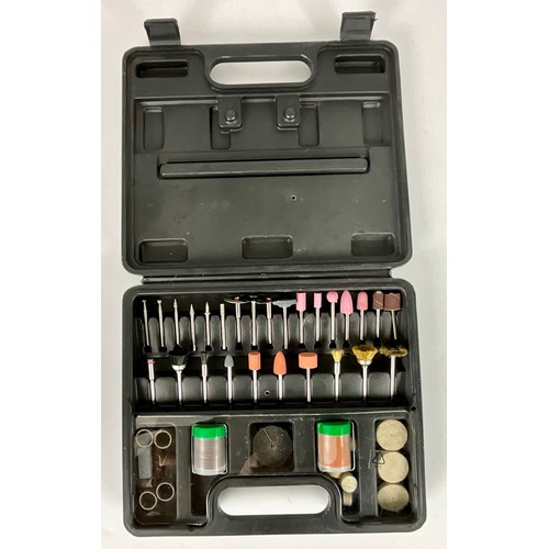 601 - DRILL BITS, DRAPER SOCKET SET, SMALL POLISHING TOOLS, JUBILEE CLIPS AND WORKZONE BIT SET