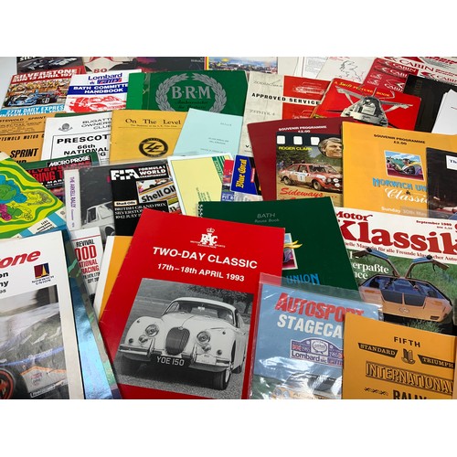 20 - MIXED SELECTION OF PROGRAMMES FOR MOTOR SPORT & MOTOR RACING