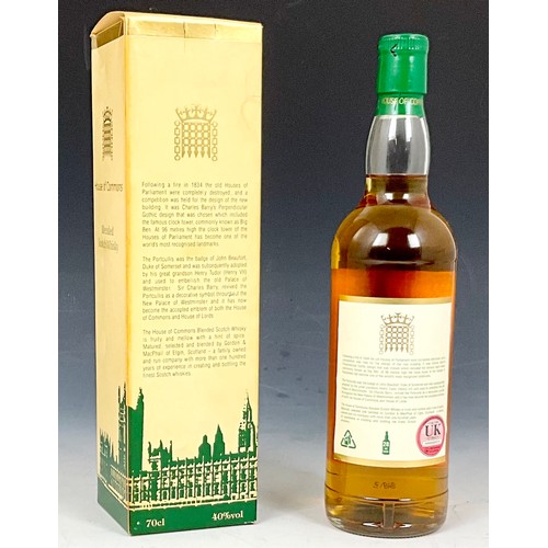 13 - A BOTTLE OF HOUSE OF COMMONS WHISKY SIGNED BY TONY BLAIR