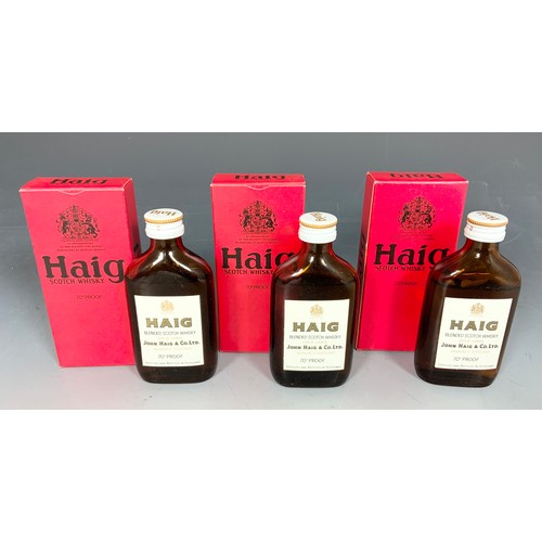 30 - 6 BOXED DIMPLE, 3 BOXED HAIG WHISKY MINIATURES