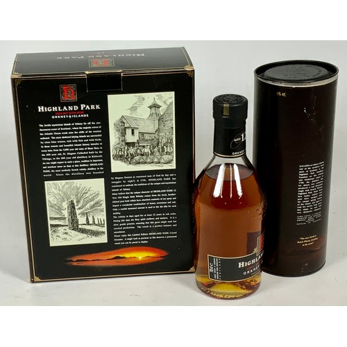 2 - HIGHLAND PARK SCOTCH WHISKY PRESENTATION PACK COMPRISING BOTTLE AND DECANTER TOGETHER WITH ONE OTHER... 