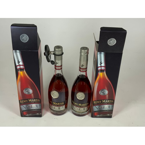 59 - 2 HALF BOTTLES REMY MARTIN VSOP FINE CHAMPAGNE COGNAC