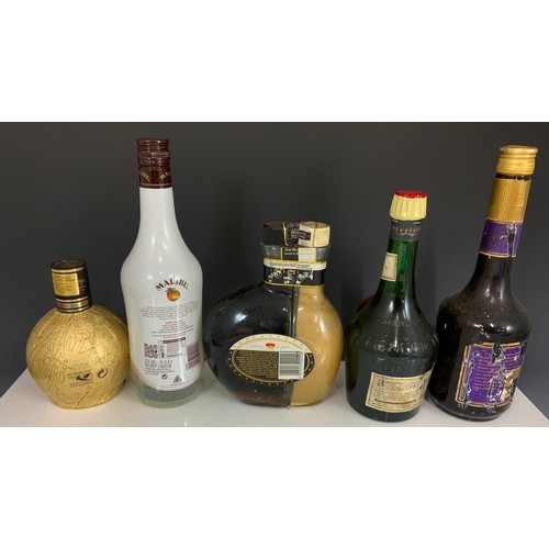 109 - MISC. ALCOHOL INC. MALIBU, BENEDICTINE, SHERIDANS AND OTHER ITEMS