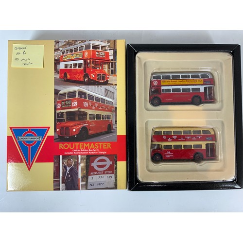 131 - EFE LONDON TRANSPORT BUS SETS, LIMITED EDITION BUS SET 60, BUS SET 2 COUNTRY BUSES, BUS SET 3 (BUT M... 