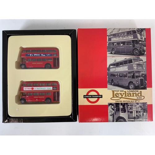 131 - EFE LONDON TRANSPORT BUS SETS, LIMITED EDITION BUS SET 60, BUS SET 2 COUNTRY BUSES, BUS SET 3 (BUT M... 