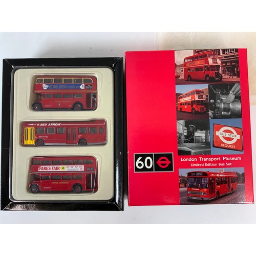 131 - EFE LONDON TRANSPORT BUS SETS, LIMITED EDITION BUS SET 60, BUS SET 2 COUNTRY BUSES, BUS SET 3 (BUT M... 