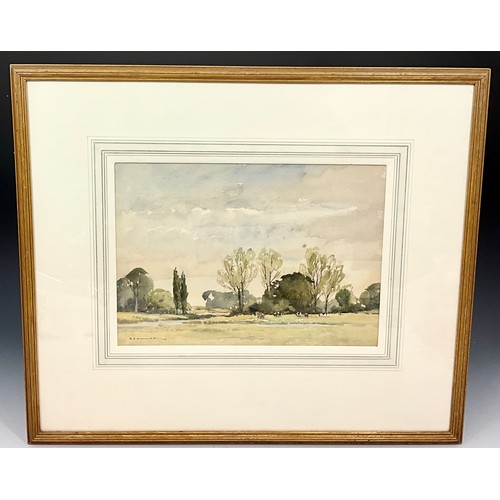 39 - 3 x WATERCOLOURS SIGNED E.T. HOLDING - ‘DARTMOOR’ 38cm x 25cm, ‘DOROTHEA QUARRY’ 38cm x 28CM AND ‘RI... 