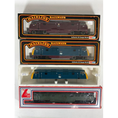 352 - HYDRAULIC SELECTION, MAINLINE WARSHIP HERMES, KELLY, LIMA WESTERN PIONEER & A SPARE BODY FOR KELLY