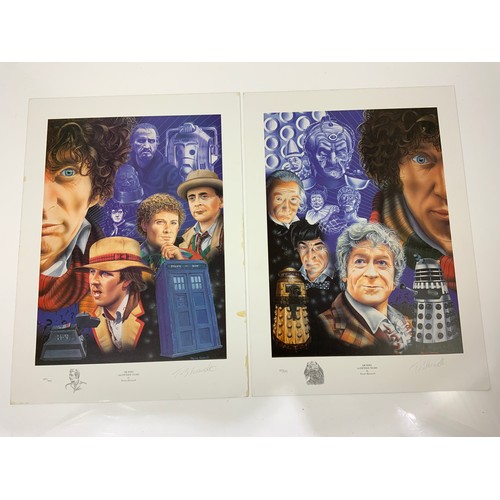 530 - TWO DR WHO PRINTS, 1ST FIFTEEN YEARS BY TREVOR HORSWELL, 057/399 SIGNED BY ARTIST, & 2ND FIFTEEN YEA... 