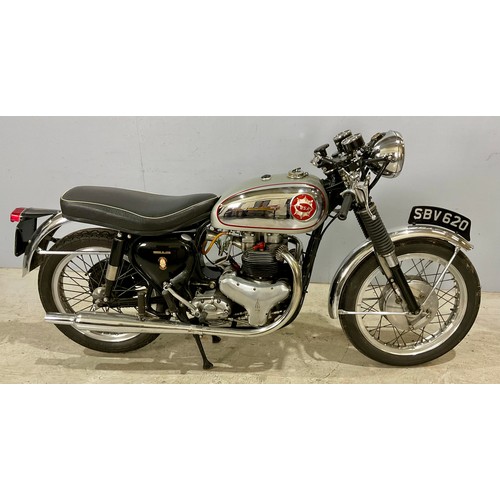 BSA ROCKET GOLD STAR MOTORCYCLE SBV 620.  FIRST REGISTERED 1963