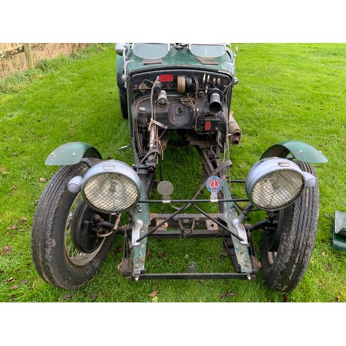 117 - VINTAGE WOLSELEY HORNET ‘SPECIAL’   LJ 9664.  FIRST REGISTERED 1934, THIS CAR IS AN UNFINISHED REFUR... 