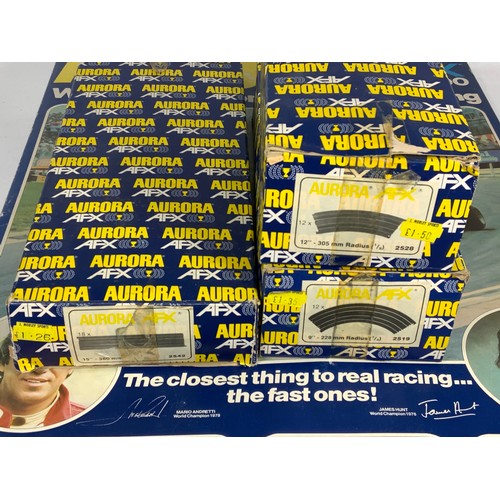 87 - AURORA GX4500 MODEL RACING, WORLD CHAMPIONSHIP, SET, PLUS BOXED TRACK, 2519, 2528 & 2542