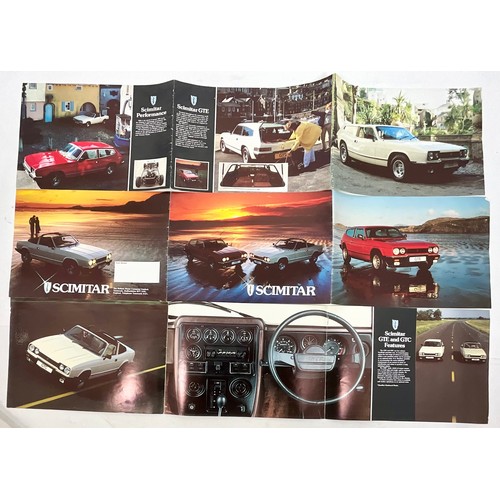 32 - SCIMITAR, RELIANT MOTOR COMPANY LIMITED BROCHURE & PROMOTIONAL PICTURES