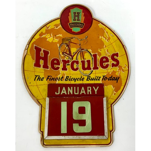 33 - A “HERCULES THE FINEST CYCLES IN THE WORLD”, ADVERTISING CALENDAR, FULL SET OF MONTHS & DATES