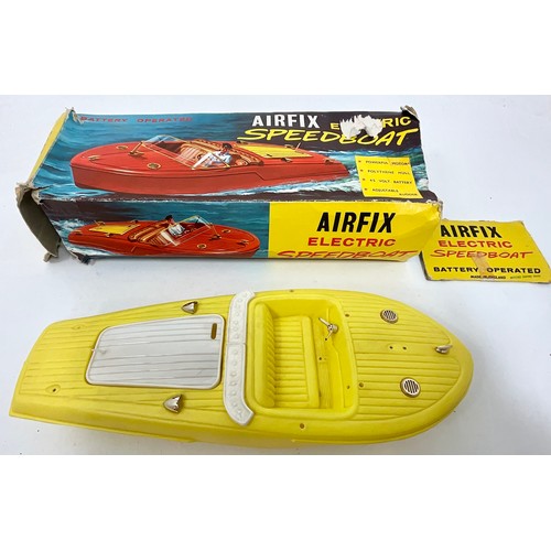 91 - AIRFIX, PART BOXED, BATTERY OPERATED ELECTRIC SPEEDBOAT