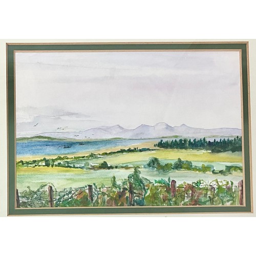 55 - 2 WATERCOLOURS ‘OBAN BAY’ AND ‘SANDS OF JURA’ SIGNED CONSTANCE BAIRD