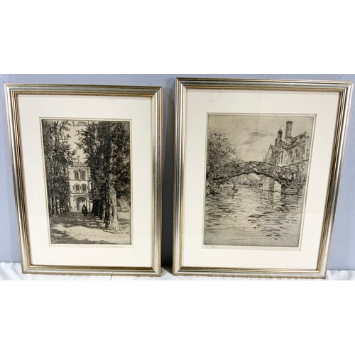 98 - CHARLES HAIGH-WOOD ETCHING, J.W.KING ETCHING AND 2 PICTURES, POSSIBLY BOOK ILLUSTRATIONS