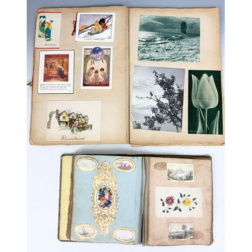 133 - MISC. SCRAPBOOKS, GREETINGS CARDS ETC. AND STUDIES BY FRANK MILES